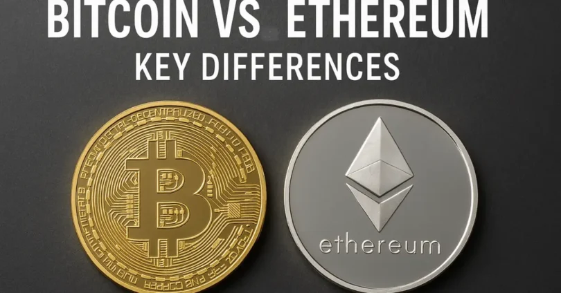 Bitcoin vs Ethereum Key Differences